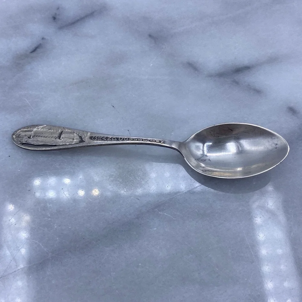 Grand Coulee Dam Souvenir Spoon Joseph Mayer Sterling Silver Washington State 4